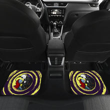 Load image into Gallery viewer, Nightmare Before Christmas Cartoon Car Floor Mats - Jack And Sally Kissing Yellow Spiral Car Mats Ci092702