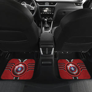 Captian American Logo Car Floor Mats Custom For Fans Ci230111-05a