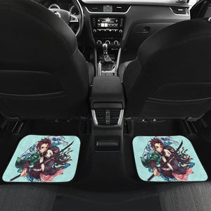 Tanjiro & Nezuko Car Floor Mats Demon Slayer Anime Car Mats Ci0606