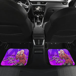 Zero Two Anime Girl BackGround Car Floor Mats Anime Gift Ci0724