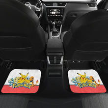 Load image into Gallery viewer, Pokemon Anime  Car Floor Mats - Pokemon Cute Group White And Red Pikachu Charmander Squirtle Car Mats Ci111002