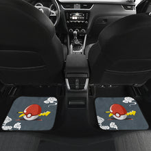 Load image into Gallery viewer, Pokemon Anime Car Floor Mats - Pikachu Sleeping In Pokeball Cloud Patterns Car Mats Ci110302