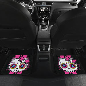 Hello Kitty Halloween Car Seat Covers Kitty Skull Cute Car Floor Mats Ci220923-05