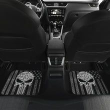 Load image into Gallery viewer, The Punisher Car Floor Mats American Flag Car Accessories Ci220822-09