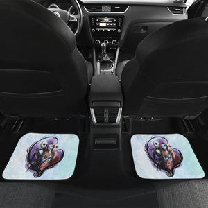 Nightmare Before Christmas Cartoon Car Floor Mats | Pretty Jack And Sally Couple Love Car Mats Ci092505