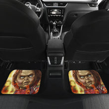 Load image into Gallery viewer, Horror Movie Car Floor Mats - Chucky Doll With Knife Fire Car Mats Ci091602
