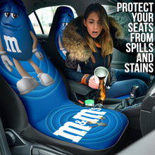 Load image into Gallery viewer, M&amp;M Blue Chocolate Fantasy Car Seat Covers Car Accessories Ci220517-04