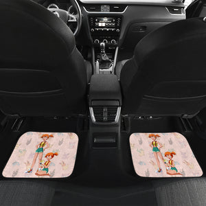 Pokemon Anime  Car Floor Mats - Kasumi Misty Hug Togepi Pokemon Patterns Car Mats Ci111101