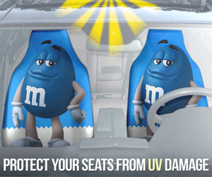 M&M Blue Chocolate Fantasy Car Seat Covers Car Accessories Ci220517-06