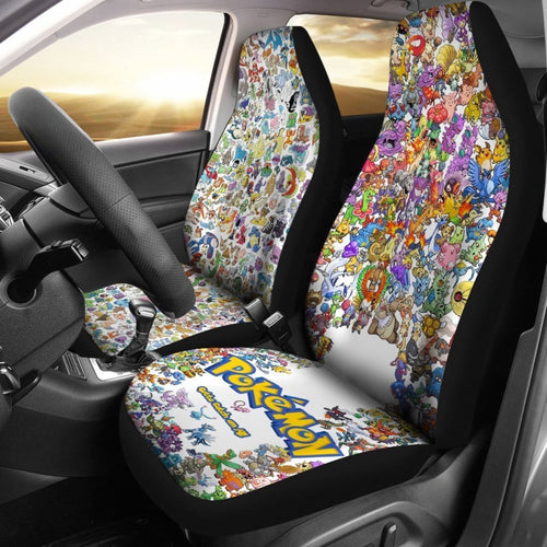Full Character Pokemon Car Seat Covers For Fan Lt03 Universal Fit 225721 - CarInspirations