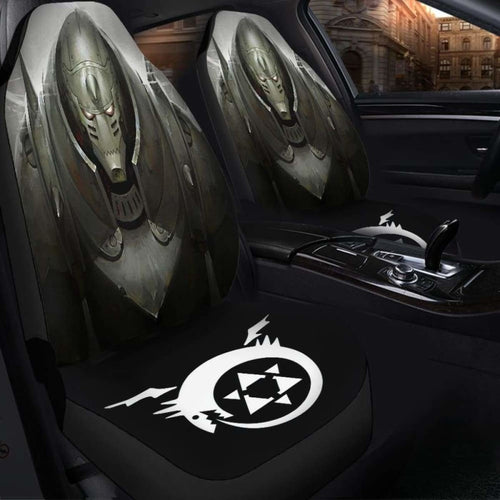 Full Metal Alchemist Brotherhood Elric Alphonse Seat Covers 101719 Universal Fit - CarInspirations