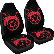 Load image into Gallery viewer, Fullmetal Alchemist Red Logo Seat Covers Amazing Best Gift Ideas 2020 Universal Fit 090505 - CarInspirations