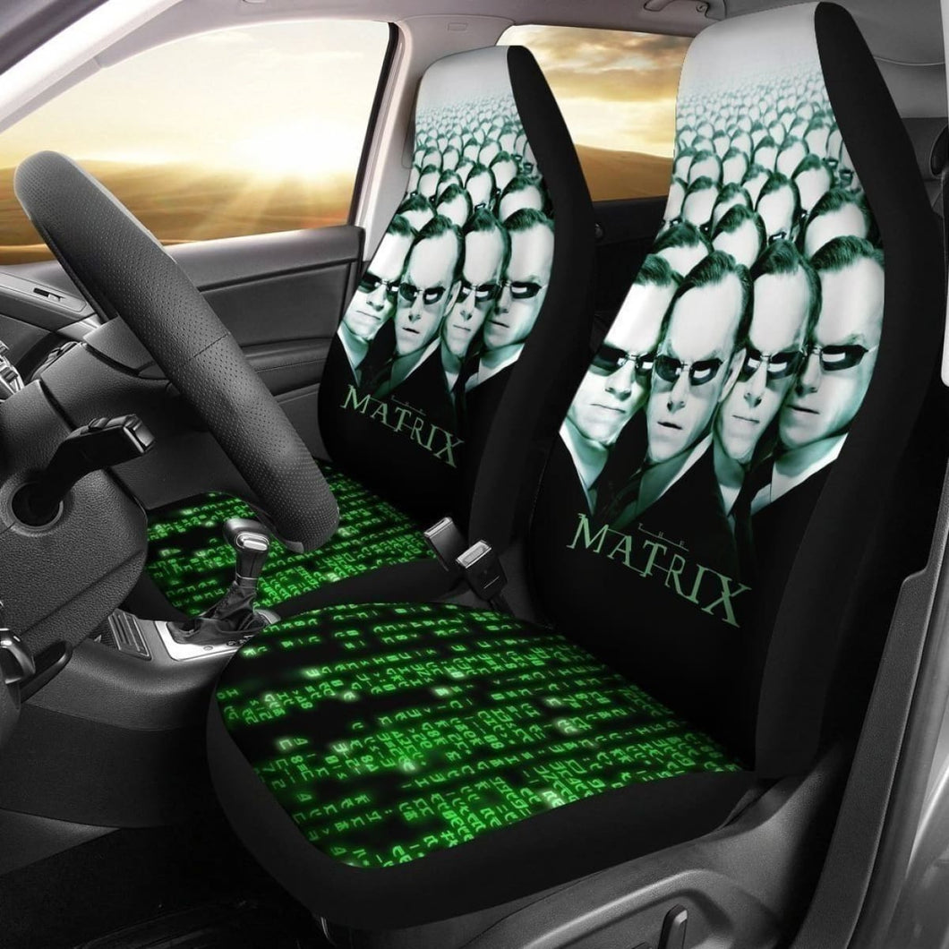 Funny Agent Smith The Matrix Car Seat Covers Universal Fit 194801 - CarInspirations