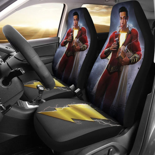 Funny Captain Shazam Dc Comics Gift Car Seat Covers Lt03 Universal Fit 225721 - CarInspirations