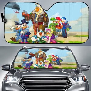 Funny Ducktales Vacation Cartoon Auto Sun Shade Nh07 Universal Fit 111204 - CarInspirations