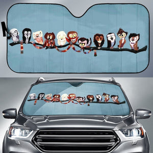 Funny Owl Doctor Who Style Auto Sun Shade Mn05 Universal Fit 111204 - CarInspirations