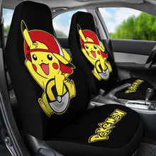 Load image into Gallery viewer, Funny Pikachu Car Seat Covers Pokemon Anime Fan Gift H200221 Universal Fit 225311 - CarInspirations