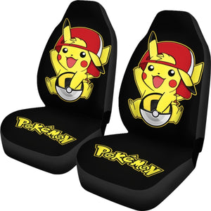Funny Pikachu Car Seat Covers Pokemon Anime Fan Gift H200221 Universal Fit 225311 - CarInspirations