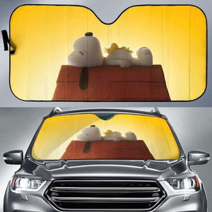 Funny Snoopy Car Sun Shades 918b Universal Fit - CarInspirations