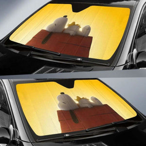 Funny Snoopy Car Sun Shades 918b Universal Fit - CarInspirations