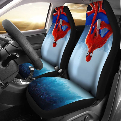 Funny Spider Man Into The Spider Verse Car Seat Covers Universal Fit 225721 - CarInspirations
