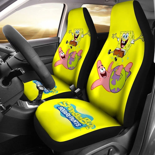 Funny Spongebob Car Seat Covers For Fan Lt04 Universal Fit 225721 - CarInspirations