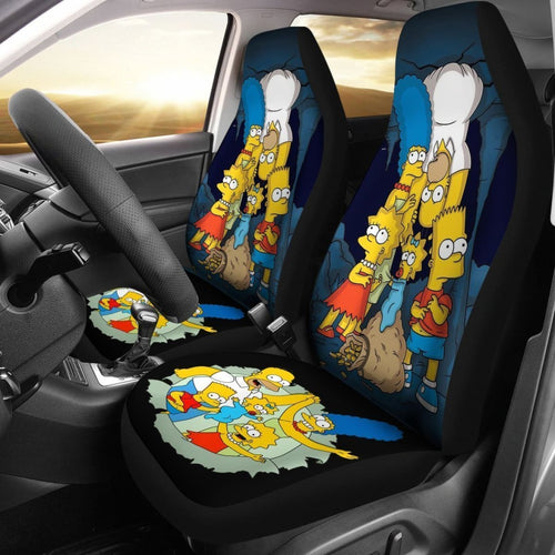 Funny The Simpson Family Car Seat Covers Nh06 Universal Fit 225721 - CarInspirations