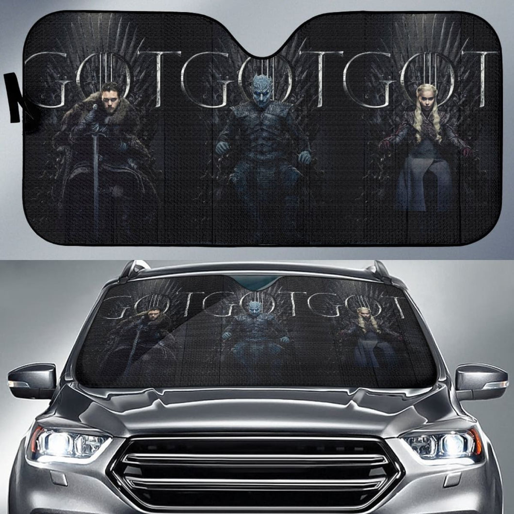 Game Of Thrones Art Car Sun Shades Movie Fan Gift Universal Fit 103530 - CarInspirations