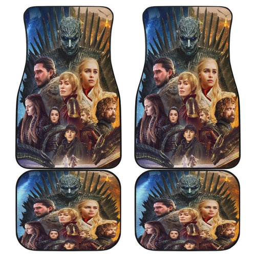 Game Of Thrones Fan Car Floor Mats Movies Fan Gift H053120 Universal Fit 072323 - CarInspirations