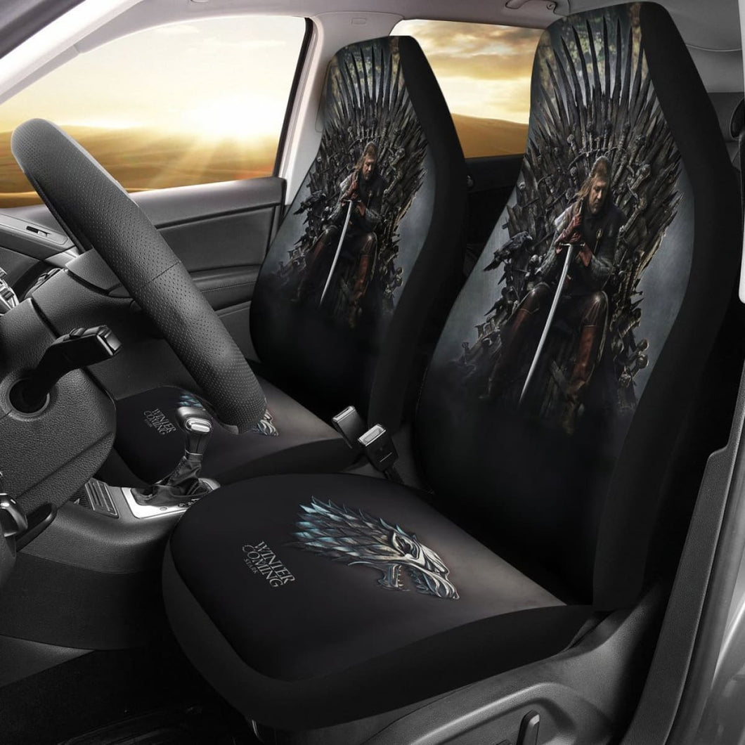 Game Of Thrones Stark On Throne Car Seat Covers For Fan Universal Fit 225721 - CarInspirations