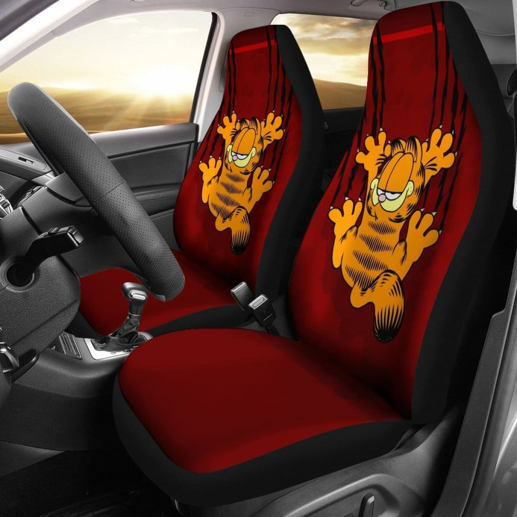 Garfield Cat Car Seat Covers Nh07 Universal Fit 225721 - CarInspirations