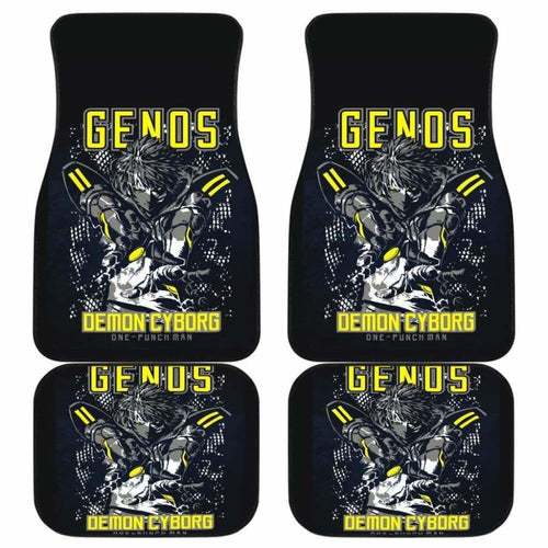 Genos One Punch Man Car Mats Universal Fit - CarInspirations