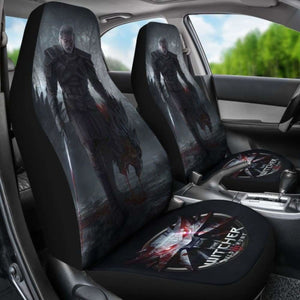 Geralt Car Seat Covers Logo The Witcher 3: Wild Hunt Game Universal Fit 051012 - CarInspirations