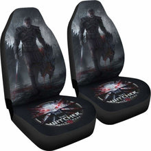 Load image into Gallery viewer, Geralt Car Seat Covers Logo The Witcher 3: Wild Hunt Game Universal Fit 051012 - CarInspirations
