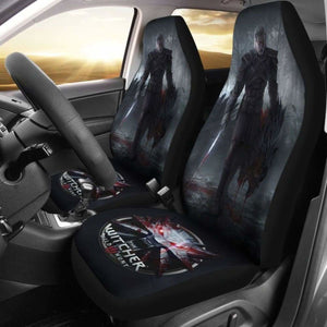 Geralt Car Seat Covers Logo The Witcher 3: Wild Hunt Game Universal Fit 051012 - CarInspirations