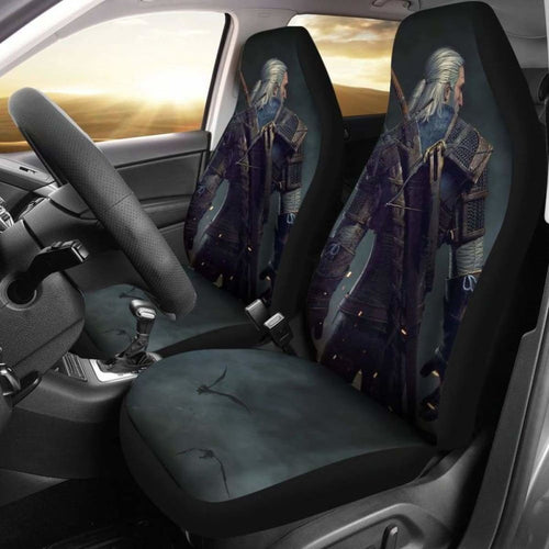 Geralt Car Seat Covers The Witcher 3: Wild Hunt Game Fan Gift Universal Fit 051012 - CarInspirations
