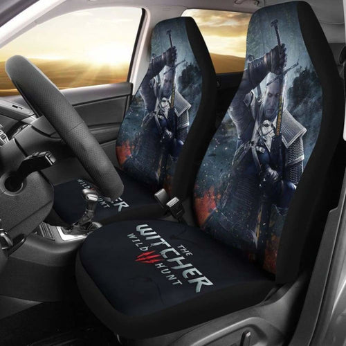 Geralt Car Seat Covers The Witcher 3: Wild Hunt Game Universal Fit 051012 - CarInspirations