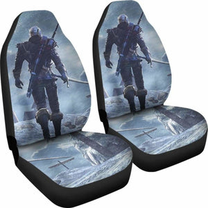 Geralt Car Seat Covers The Witcher 3: Wild Hunt Gaming 3D Universal Fit 051012 - CarInspirations