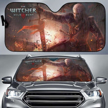 Load image into Gallery viewer, Geralt Car Sun Shades The Witcher 3: Wild Hunt Gaming 3D Universal Fit 051012 - CarInspirations
