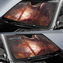 Load image into Gallery viewer, Geralt Car Sun Shades The Witcher 3: Wild Hunt Gaming 3D Universal Fit 051012 - CarInspirations