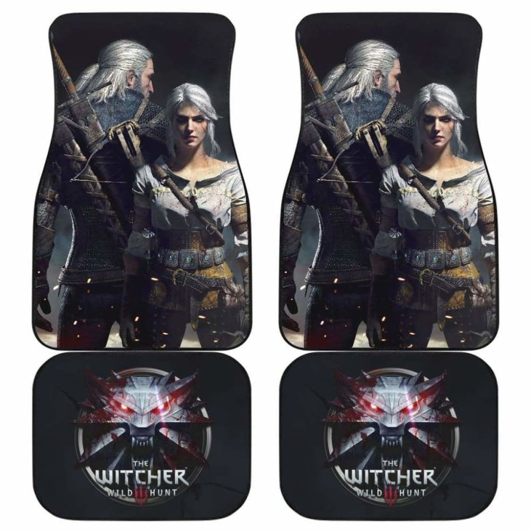 Geralt & Ciri Car Floor Mats The Witcher 3: Wild Hunt Game Universal Fit 051012 - CarInspirations