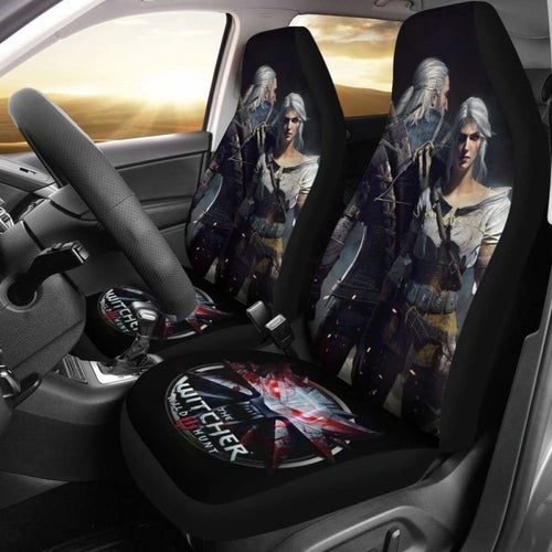 Geralt & Ciri Car Seat Covers The Witcher 3: Wild Hunt Game Universal Fit 051012 - CarInspirations