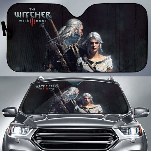 Geralt & Ciri Car Sun Shades The Witcher 3: Wild Hunt Game Universal Fit 051012 - CarInspirations