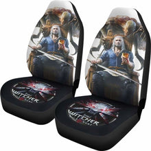 Load image into Gallery viewer, Geralt Logo The Witcher 3: Wild Hunt Car Seat Covers Game Universal Fit 051012 - CarInspirations