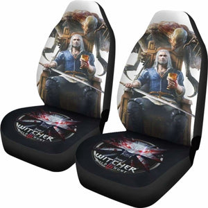 Geralt Logo The Witcher 3: Wild Hunt Car Seat Covers Game Universal Fit 051012 - CarInspirations