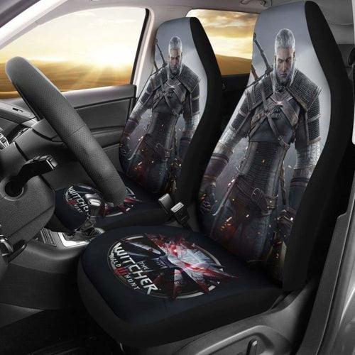 Geralt Logo The Witcher 3: Wild Hunt Game Car Seat Covers Universal Fit 051012 - CarInspirations