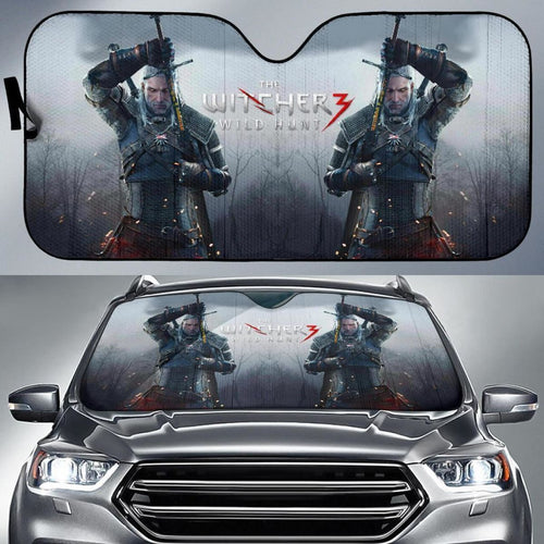 Geralt Of Rivia The Witcher Wild Hunt Auto Sun Shade Nh06 Universal Fit 111204 - CarInspirations