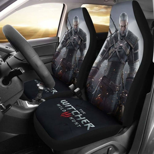 Geralt The Witcher 3: Wild Hunt Car Seat Covers Game Fan Gift Universal Fit 051012 - CarInspirations