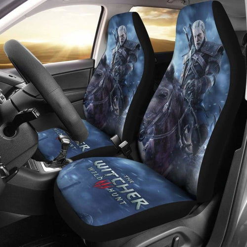 Geralt The Witcher 3: Wild Hunt Car Seat Covers Game Universal Fit 051012 - CarInspirations