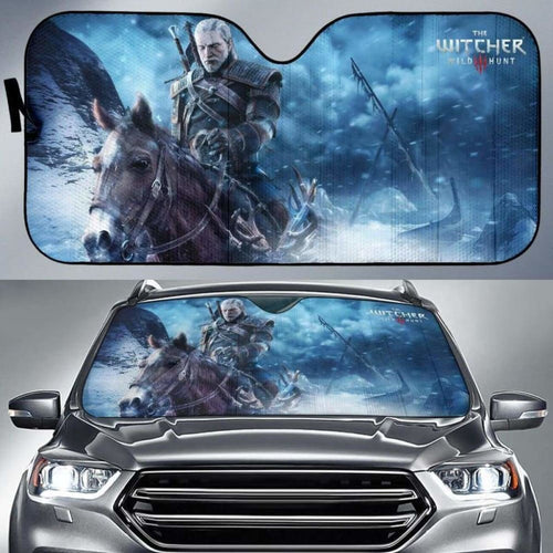 Geralt The Witcher 3: Wild Hunt Car Sun Shades Game Universal Fit 051012 - CarInspirations
